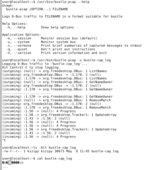 Logs D-Bus traffic to "bustle-cap_log" in a format suitable for bustle (1)
