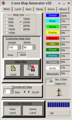 External Map Generator for C-Evo