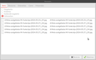 Batch renaming extension for Caja