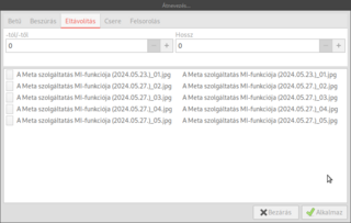 Batch renaming extension for Caja