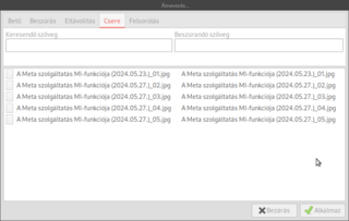 Batch renaming extension for Caja