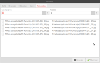 Batch renaming extension for Caja