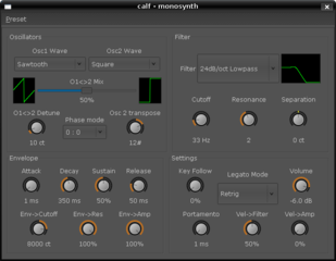 Monosynth plugin