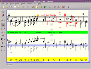 graphical music score editor