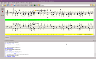 graphical music score editor