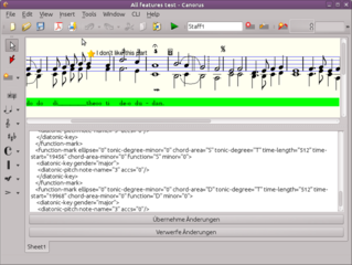 graphical music score editor