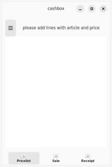 cashbox - memorise cost and calculate price of articles