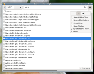 File searching tool which is configurable via the command line