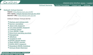 An extensible WWW server written in Pike
