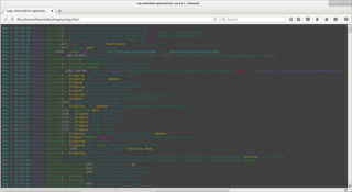HTML file generated by CCZE