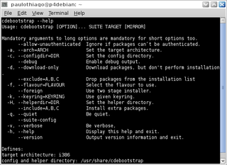 Bootstrap a Debian system