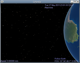 real-time visual space simulation (GLUT frontend)