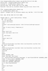 monitor changes to (configuration) files