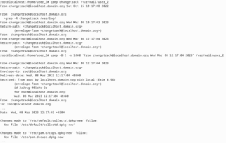 monitor changes to (configuration) files
