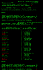 Bash script to test executable properties