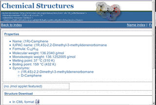 web service providing molecular structures in open formats