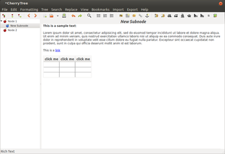 hierarchical note taking application