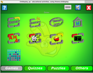 Suite of educational games for young children