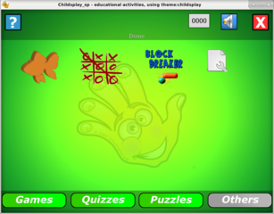 Suite of educational games for young children