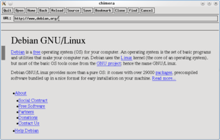 Web browser for X