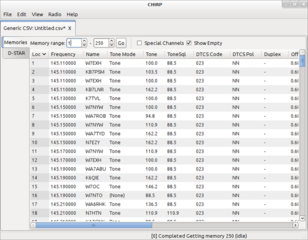 Configuration tool for amateur radios