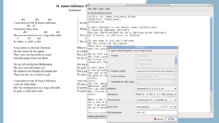 lyrics and chords formatting program