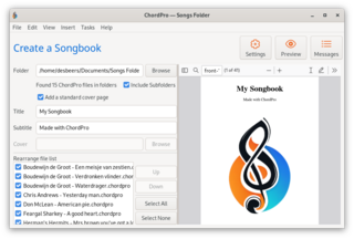 lyrics and chords formatting program
