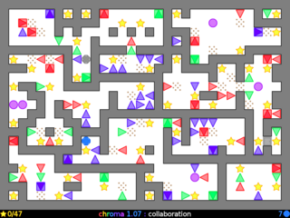 Abstract puzzle game - graphical version