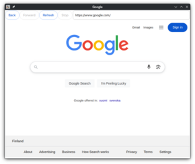 web browser - minimal shell
