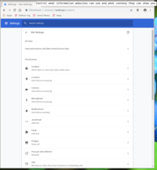 Control what information websites can use and what conteny they can show you