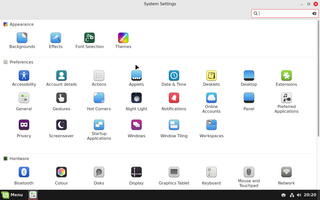 Cinnamon desktop environment - essential components