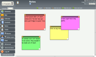 Sticky notes