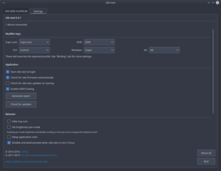General settings