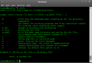 sfv checker and generator