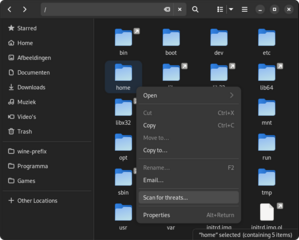 GNOME (Nautilus) MenuProvider extension for ClamTk