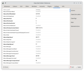 Configuration tweaker for Claws Mail