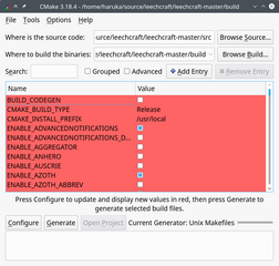 Qt based user interface for CMake (cmake-gui)