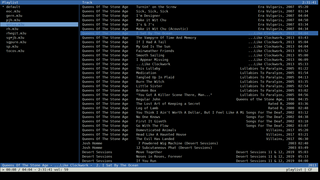 lightweight ncurses audio player