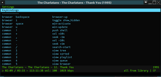 lightweight ncurses audio player