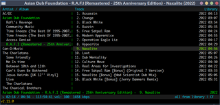 lightweight ncurses audio player