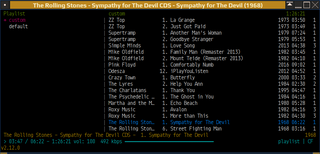 lightweight ncurses audio player