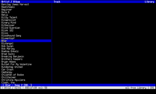 lightweight ncurses audio player