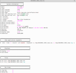 X event recorder/replayer - command-line flavor