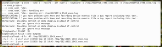 X event recorder/replayer - command-line flavor