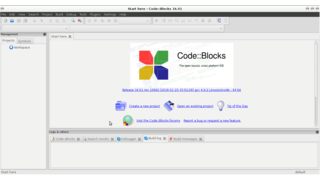 Code::Blocks integrated development environment (IDE)