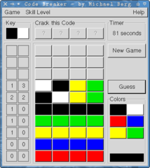 A Master Mind clone using GTK