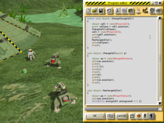 Programming a bot to recharge batteries