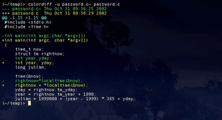 tool to colorize 'diff' output