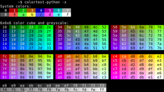 utility to test color capabilities of terminal