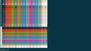 utilities to test color capabilities of terminal